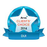 Avvo Clients' Choice 2014 DUI